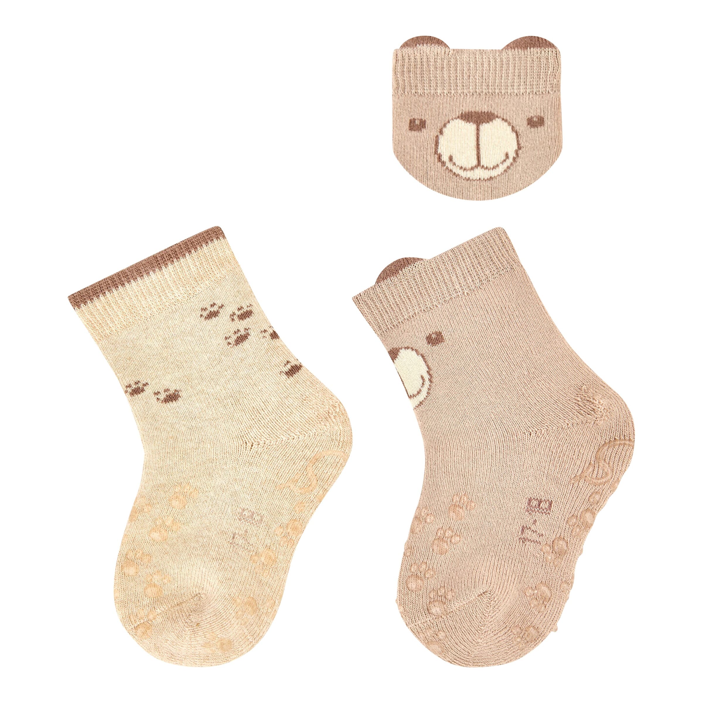 Sterntaler 2er-Pack ABS-Krabbelsocken Bär