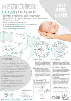 Nestchen Air PLUS 'safe asleep' Miffy safe asleep®