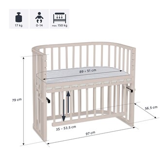 Beistellbett Maxi Comfort Plus 89x51 cm
