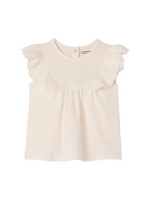 Baby T-Shirt mit Spitzen-Ärmeln