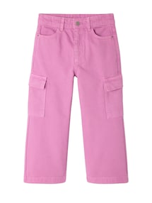 Mädchen Cargo-Hose mit weitem Bein