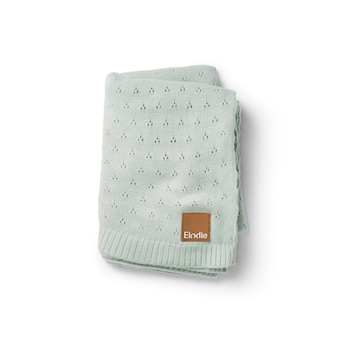 Pointelle Decke - Mineral Green