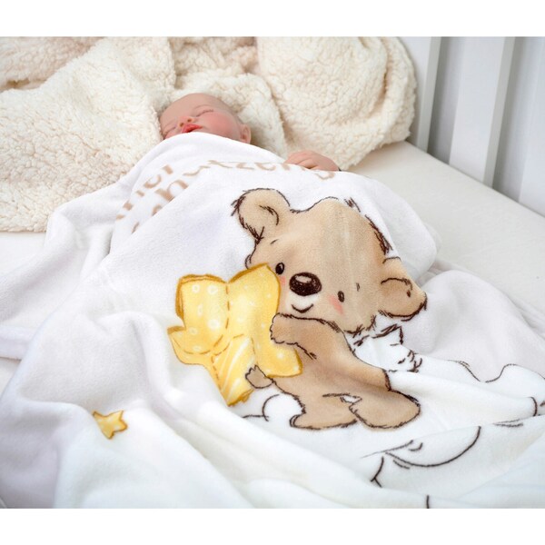 Baby Best - Babydecke | Schutzengel cm baby -walz Microfaserflausch Kleiner 75x100