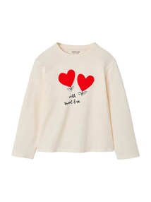 Shirt Mädchen, Hunde- oder Herz-Motive