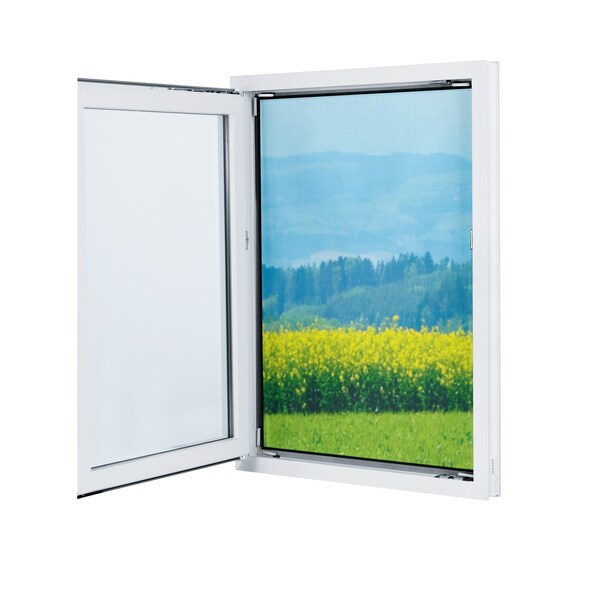 EASYmaxx - Fenster-Insektennetz Spezial mit Magnetbefestigung, 150x130 cm