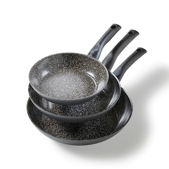 STONELINE CERAMIC Keramik Pfannen-Set 3-teilig 20/24/28 | ohne Deckel