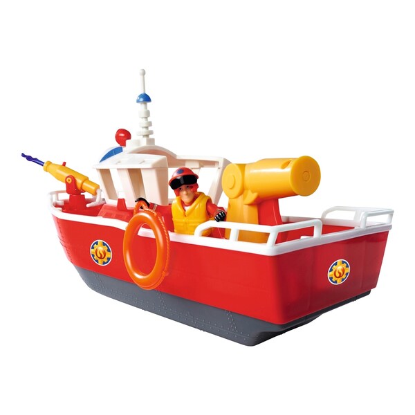LES jouet bateau de pompiers, jouet navire