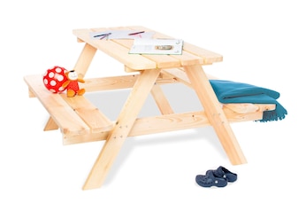 Kindersitzgarnitur „Nicki Maxi für 6”, natur