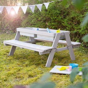 Kindersitzgarnitur Outdoor + mit Spielwannen und Bankkissen Little Stars 