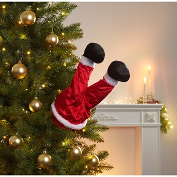 Weihnachtsbaumschmuck "Santa im Christbaum"