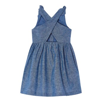 Chambray-Kleid ohne Arm