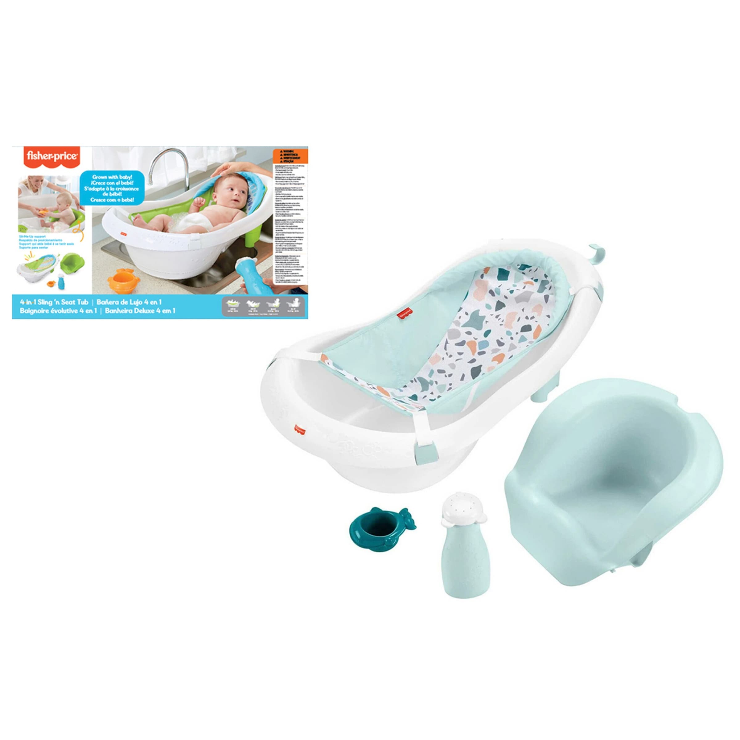 Fisher-Price 4-tlg. Badewannen-Set