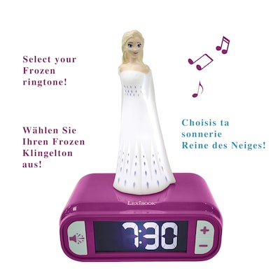 2in1 Wecker et Nachtlicht Disney Frozen