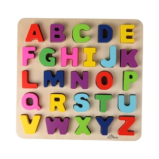 27-tlg. Holzpuzzle ABC Buchstaben