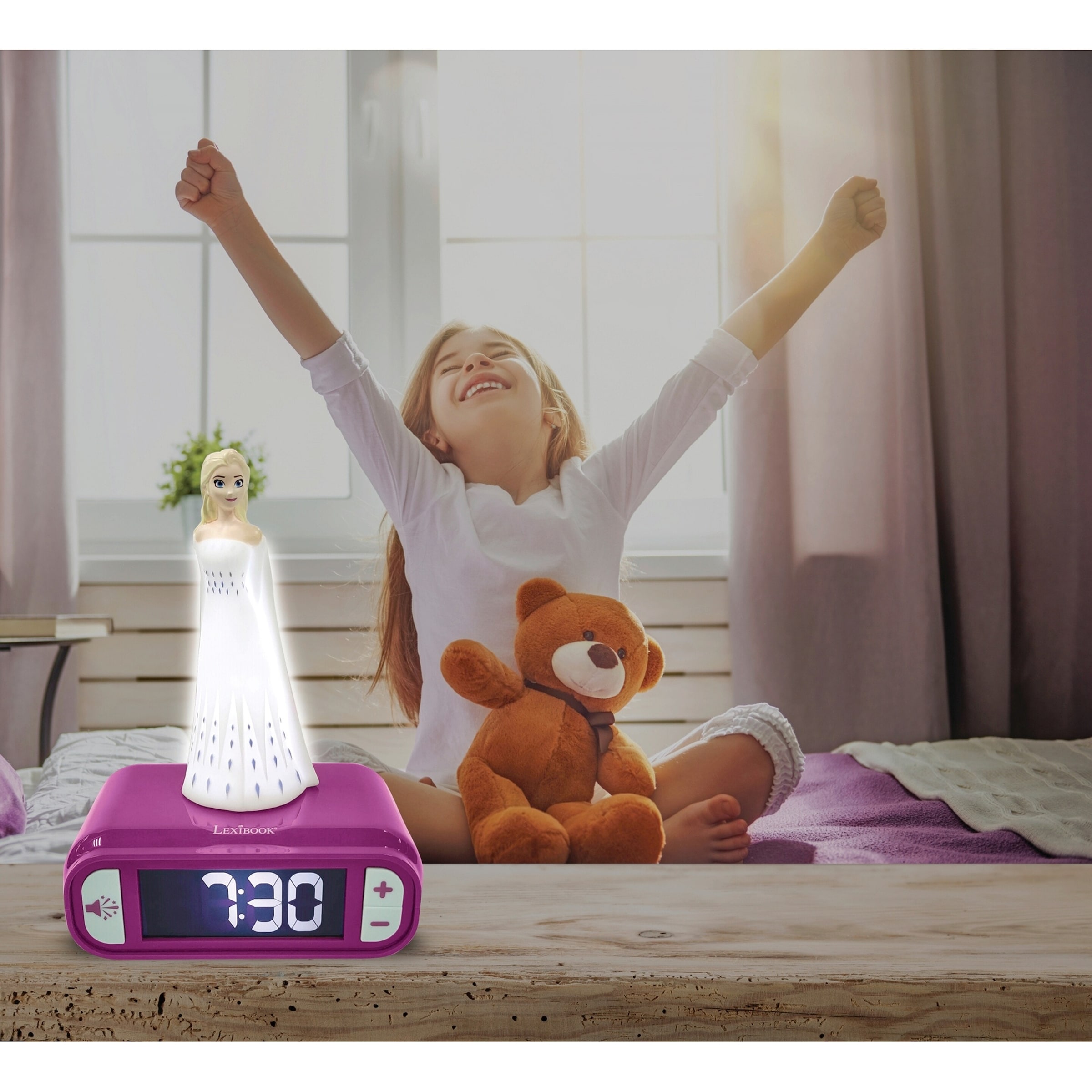 Lexibook Disney Frozen Ii 2in1 Wecker und Nachtlicht Disney Frozen