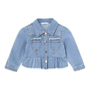 Jeansjacke Volant