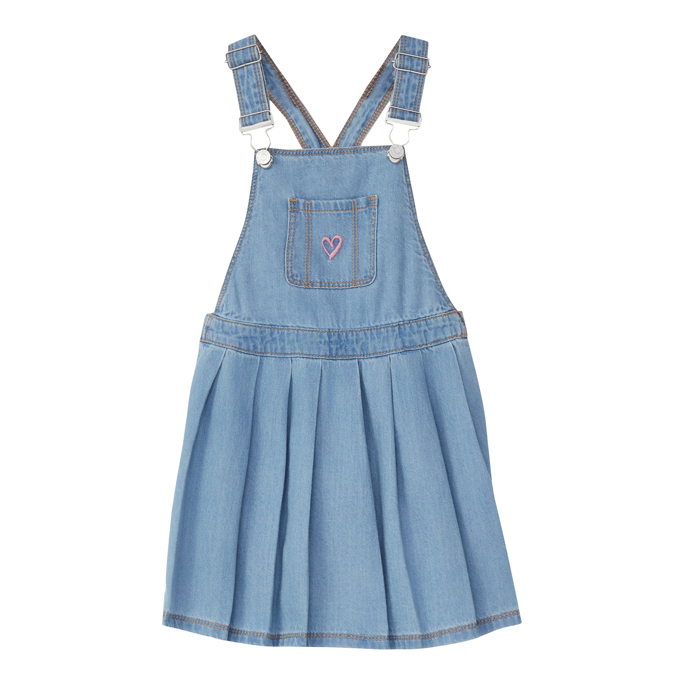 S.Oliver Jeans-Latzkleid Herz