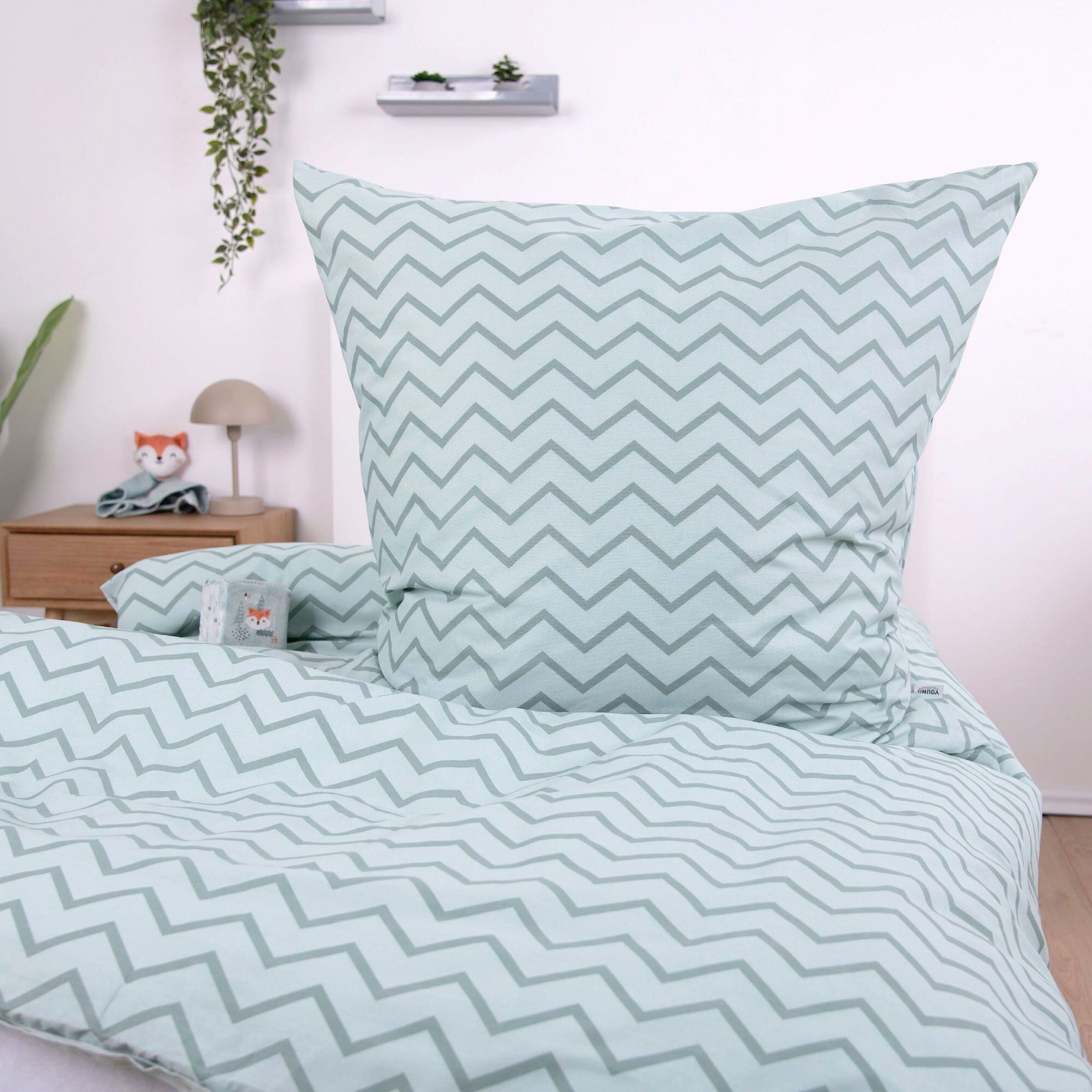 Renforcé Wende-Bettwäsche 80x80 / 135x200 cm