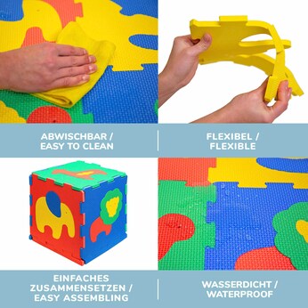 Puzzlematte Safari Tiere