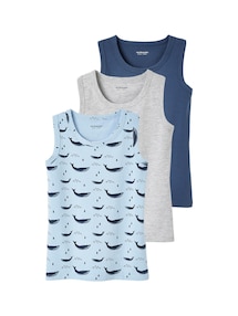 3er-Pack Jungen Unterhemden BASIC
