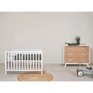 2-tlg. Babyzimmer Venice Fishbone White