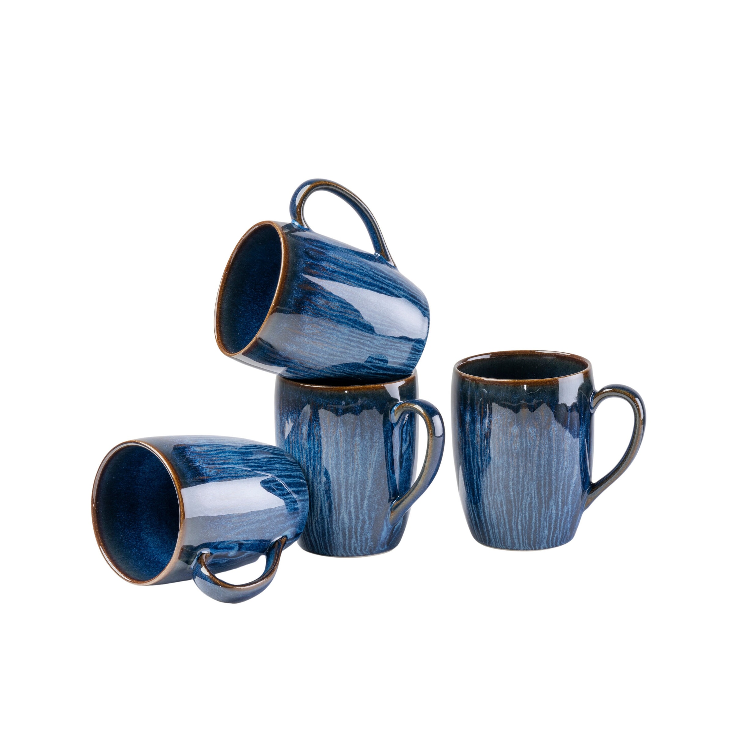 Kaffeebecher-Set, Steinzeug Eisfall