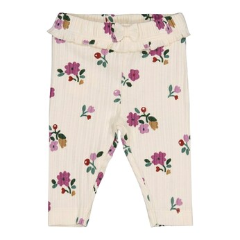 Leggings Blumen Rippqualität
