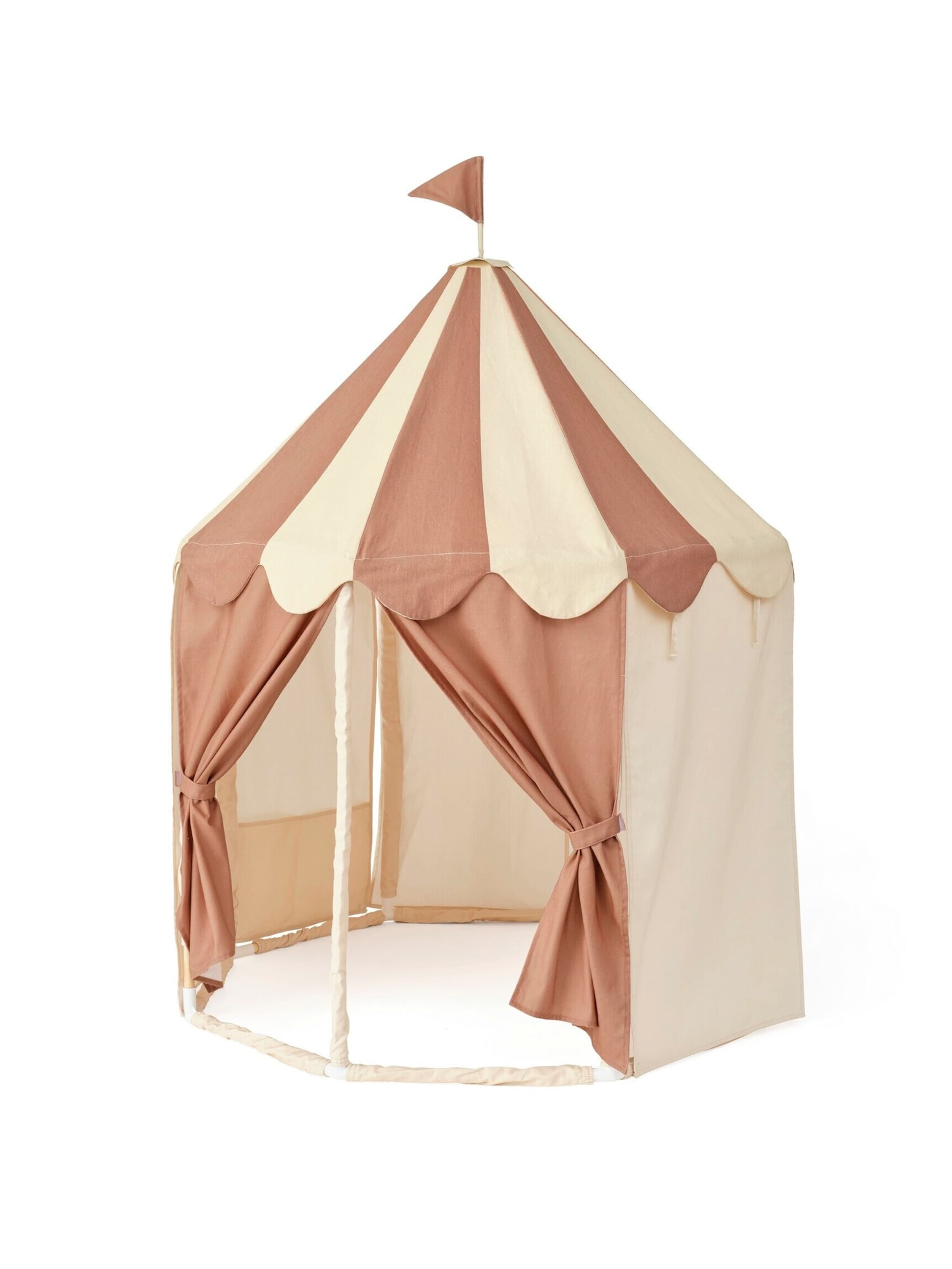 Kids Concept Pavillon Zelt gestreift dusty braun