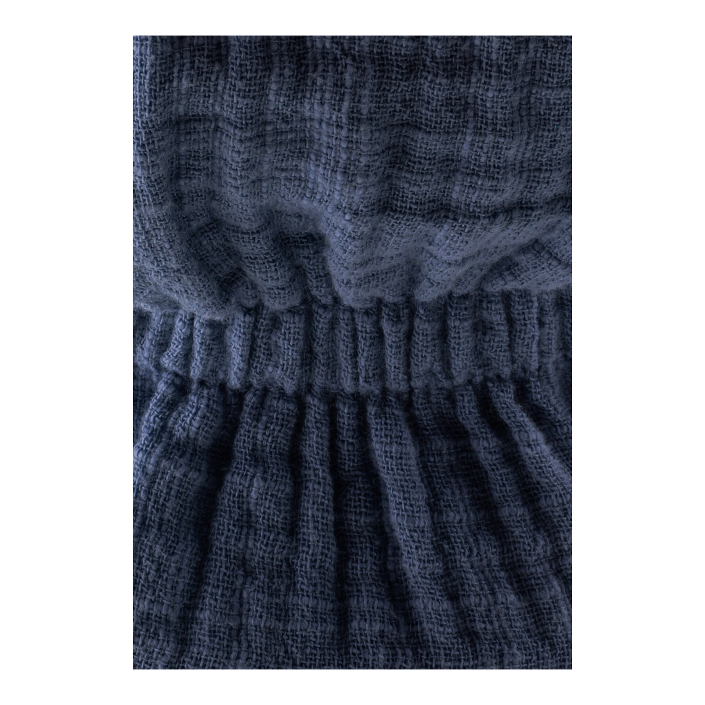 Musselin-Mütze mit Nackenschutz