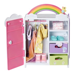 Puppen Schrank Regenbogen