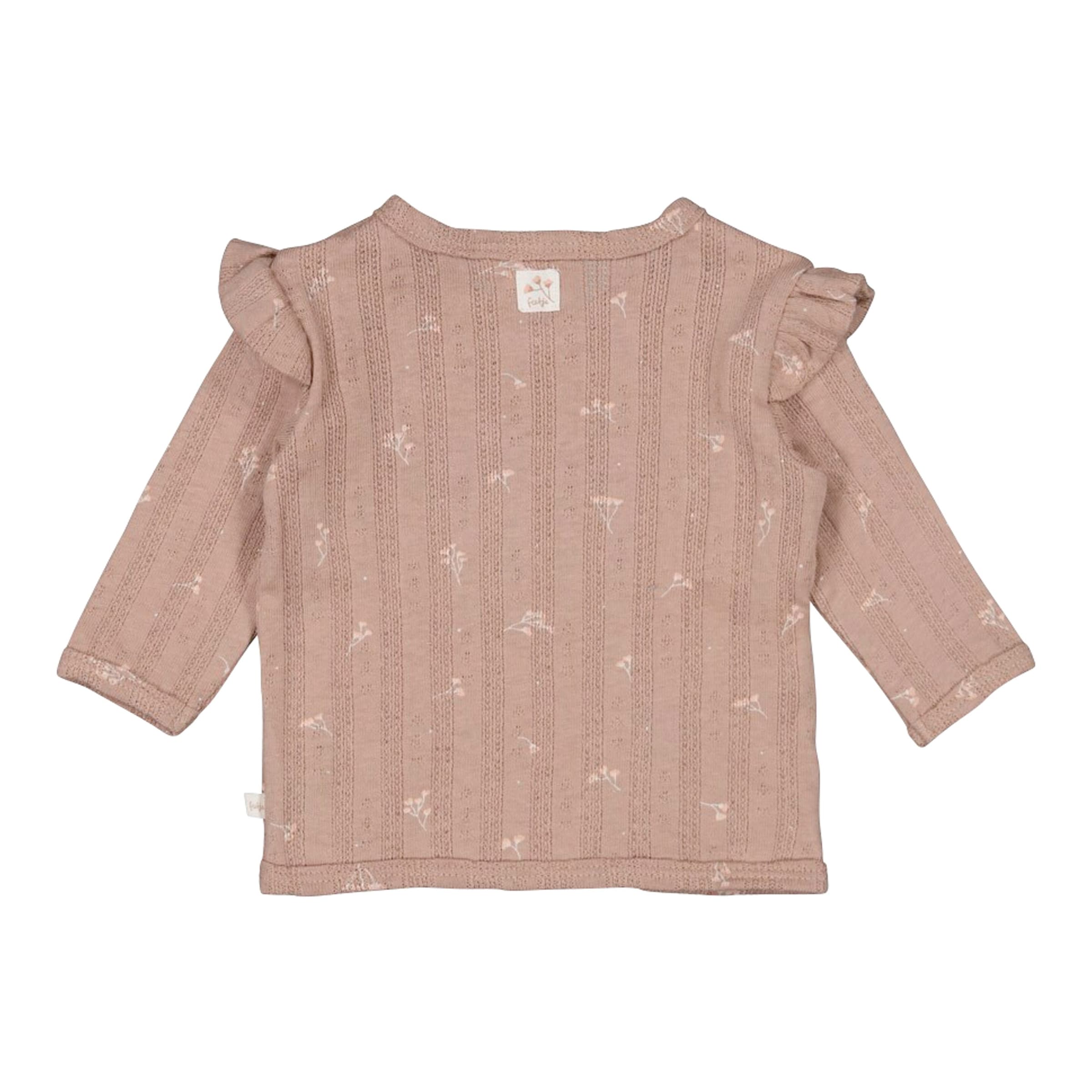 Feetje Ajour-Wickelshirt langarm Blumen Rüschen