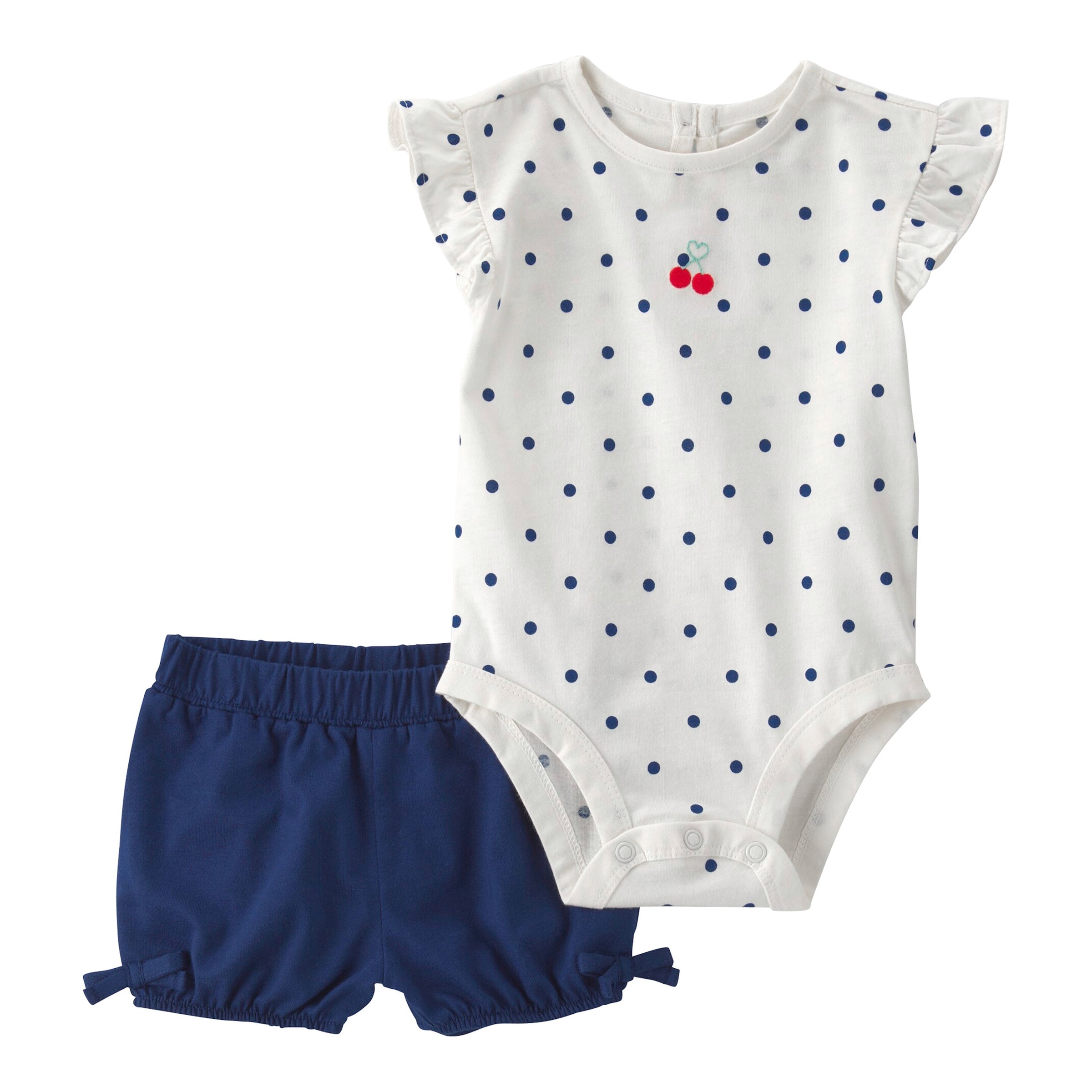 Carter's 2-tlg. Set Body kurzarm und Shorts Punkte