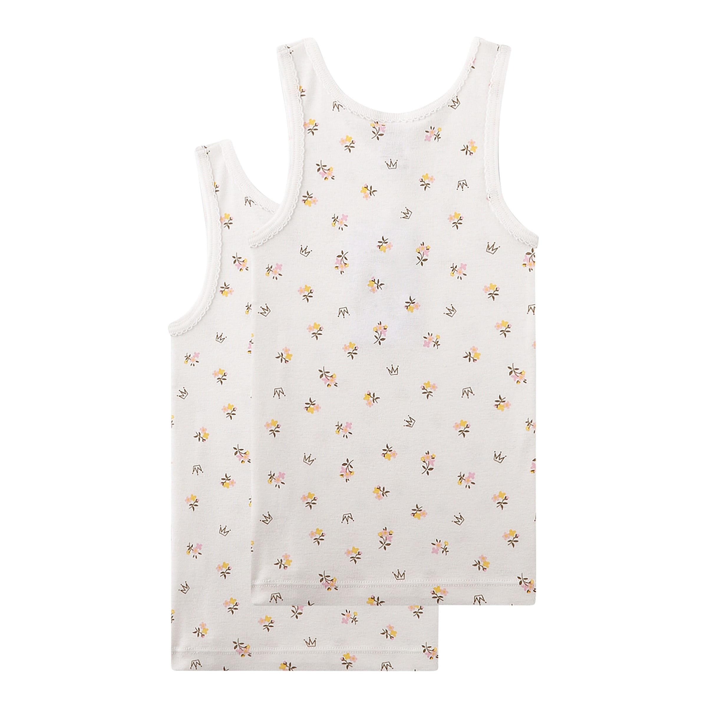 Sanetta 2er-Pack Unterhemden Blumen
