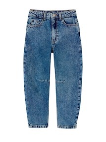 Jeans Balloon-Fit Mädchen, Bundweite verstellbar
