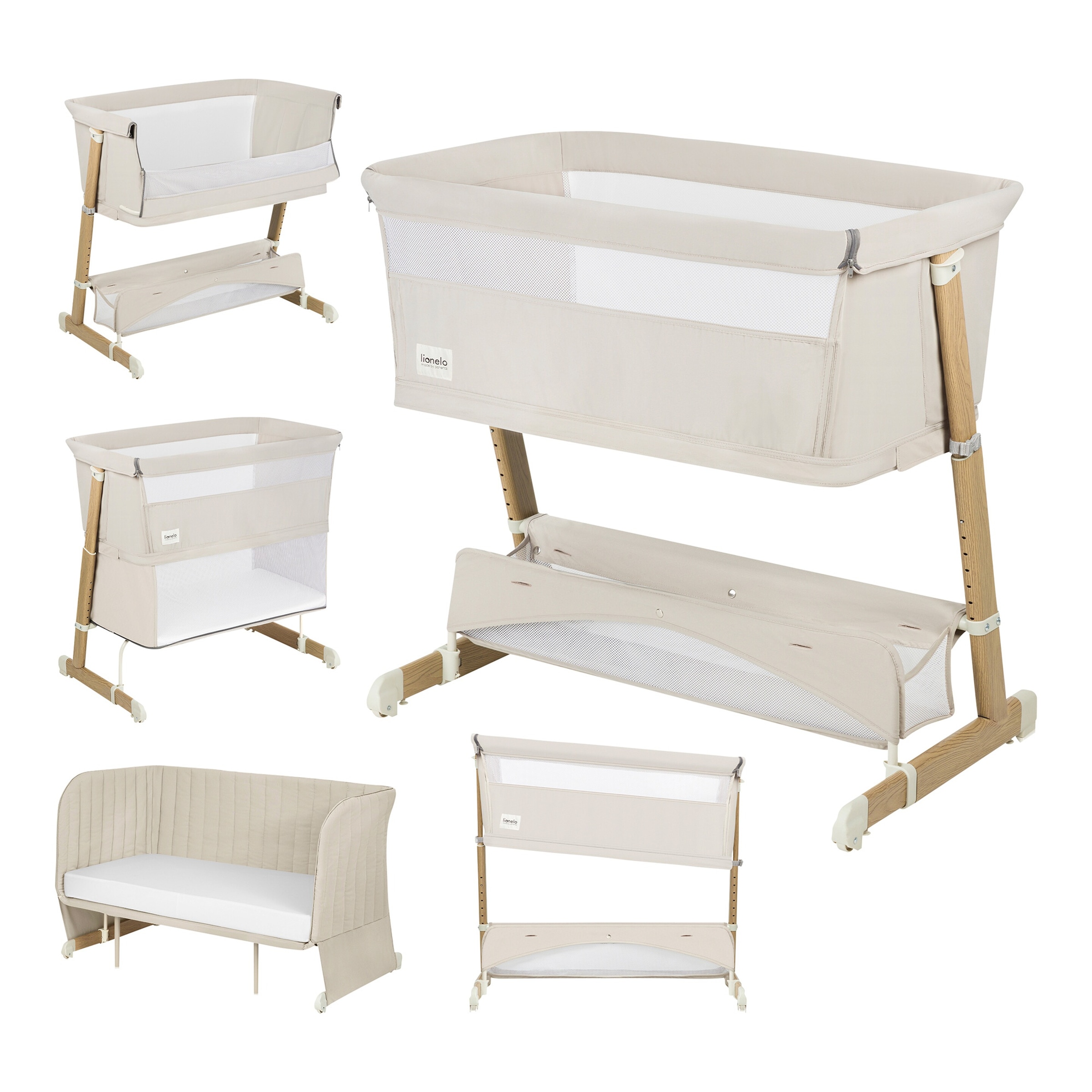 Lionelo Beistellbett Thomi Plus 5in1