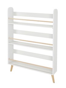Schmales Wand-Bücherregal KONFETTI mit Füßen, Kinderzimmer