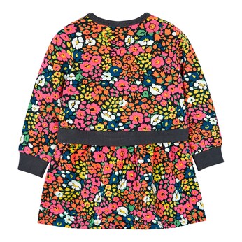 Sweatkleid langarm Blumen