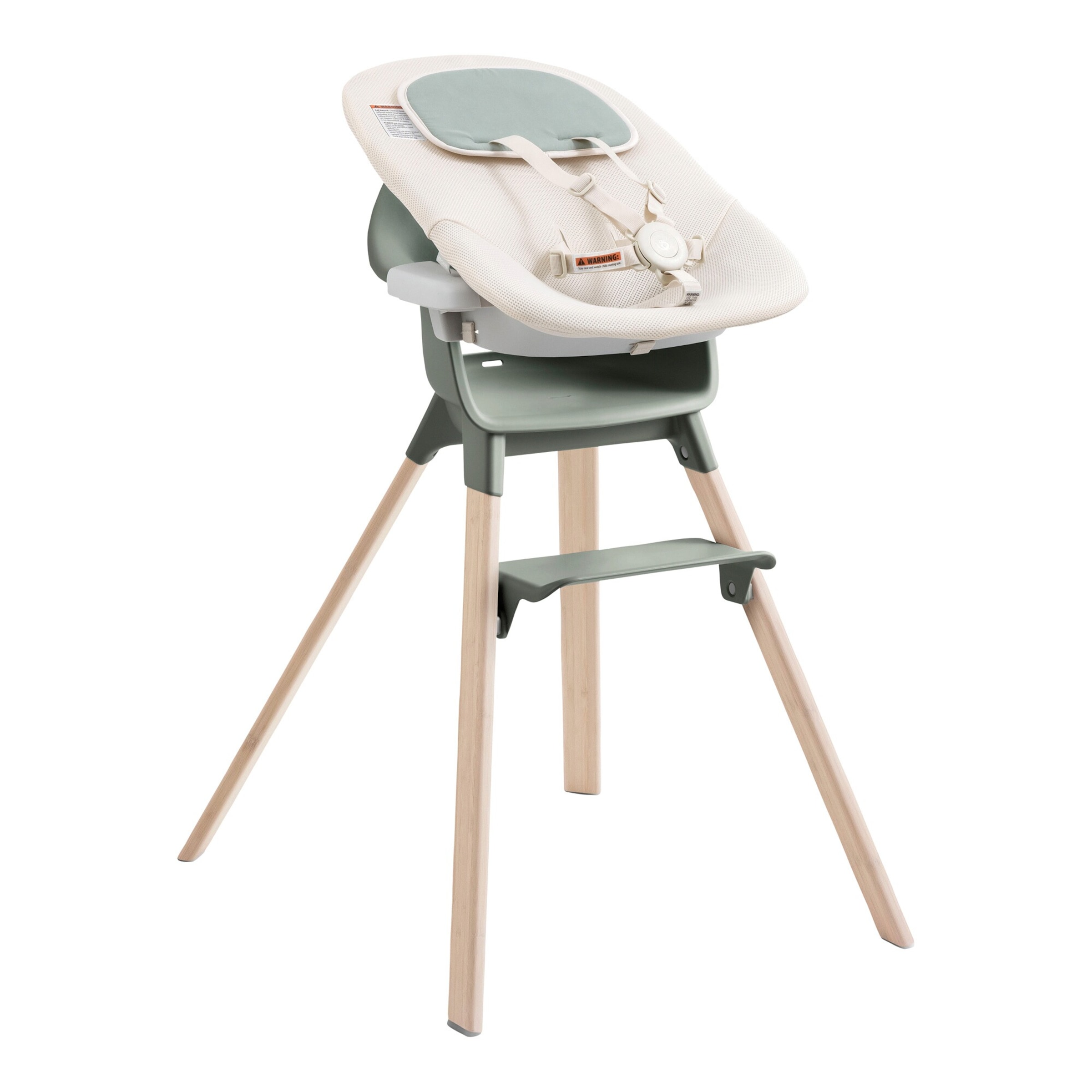 Stokke® Clikk™ Bundle Hochstuhl Bambus inkl. Newbornset