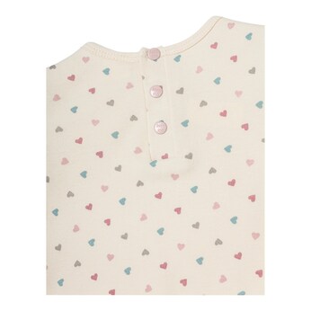 Shirt langarm Volant Herzen