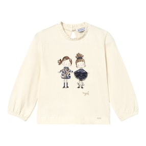 Shirt langarm Mädchen