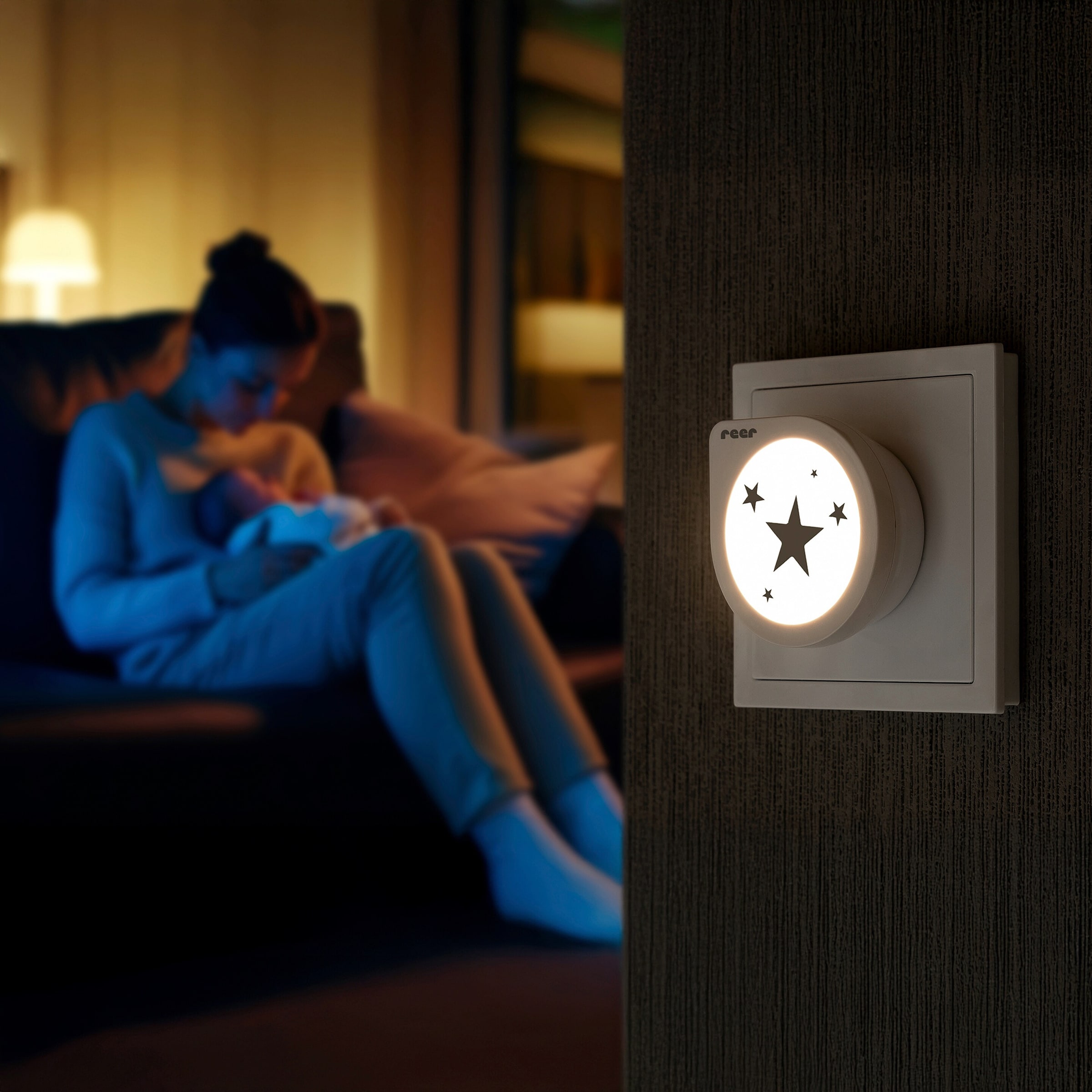 Thumbnail - Reer Nachtlicht Night Guide Star mit Dämmerungssensor