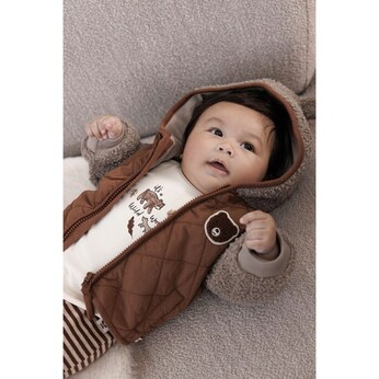 Plüschjacke Kapuze mit Ohren Bär