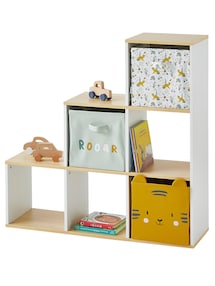 Kinderzimmer Stufenregal, 6 Fächer