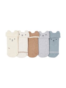 5er-Pack rutschfeste Baby Frottee-Socken