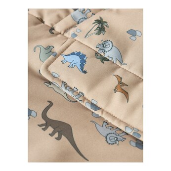 Winterjacke mit Kapuze Plüschfutter Dinos
