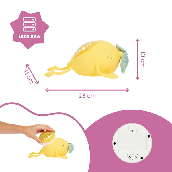 Badabulle - Nachtlicht mit baby-walz Zitrone | Basile Projektor