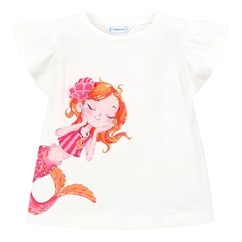 T-shirt manches à ailettes sirène