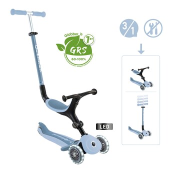 Scooter 3in1 Go-Up active ECO mit Leuchtrollen