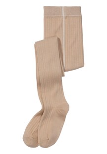 Ripp-Strumpfhose aus Bio-Merinowolle mit Bio-Baumwolle