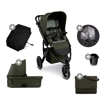 Kombikinderwagen Salsa 5 Run Trio-Set inkl. Wickeltasche, Sonnenschirm, Regenschutz und Becherhalter